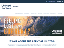 Tablet Screenshot of joinunitedrealestatehouston.com